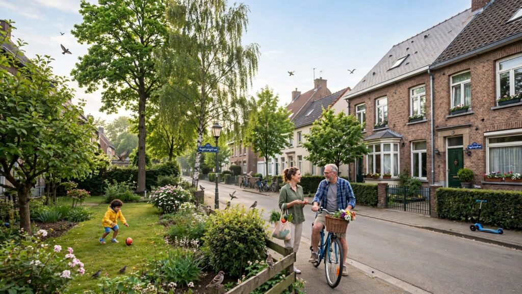 Aangenaam wonen zelzate, rustige straat, heldere lucht